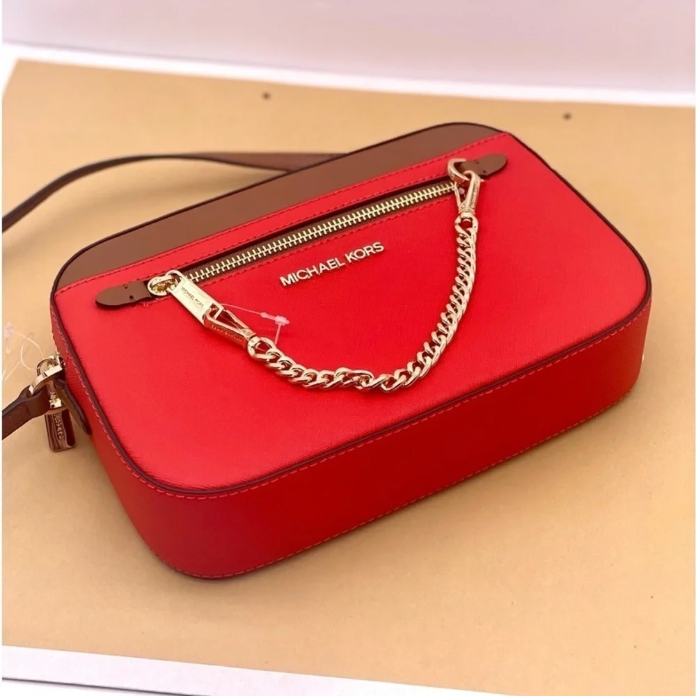 Michael Kors Jet Set Travel East West Zip Chain Crossbody